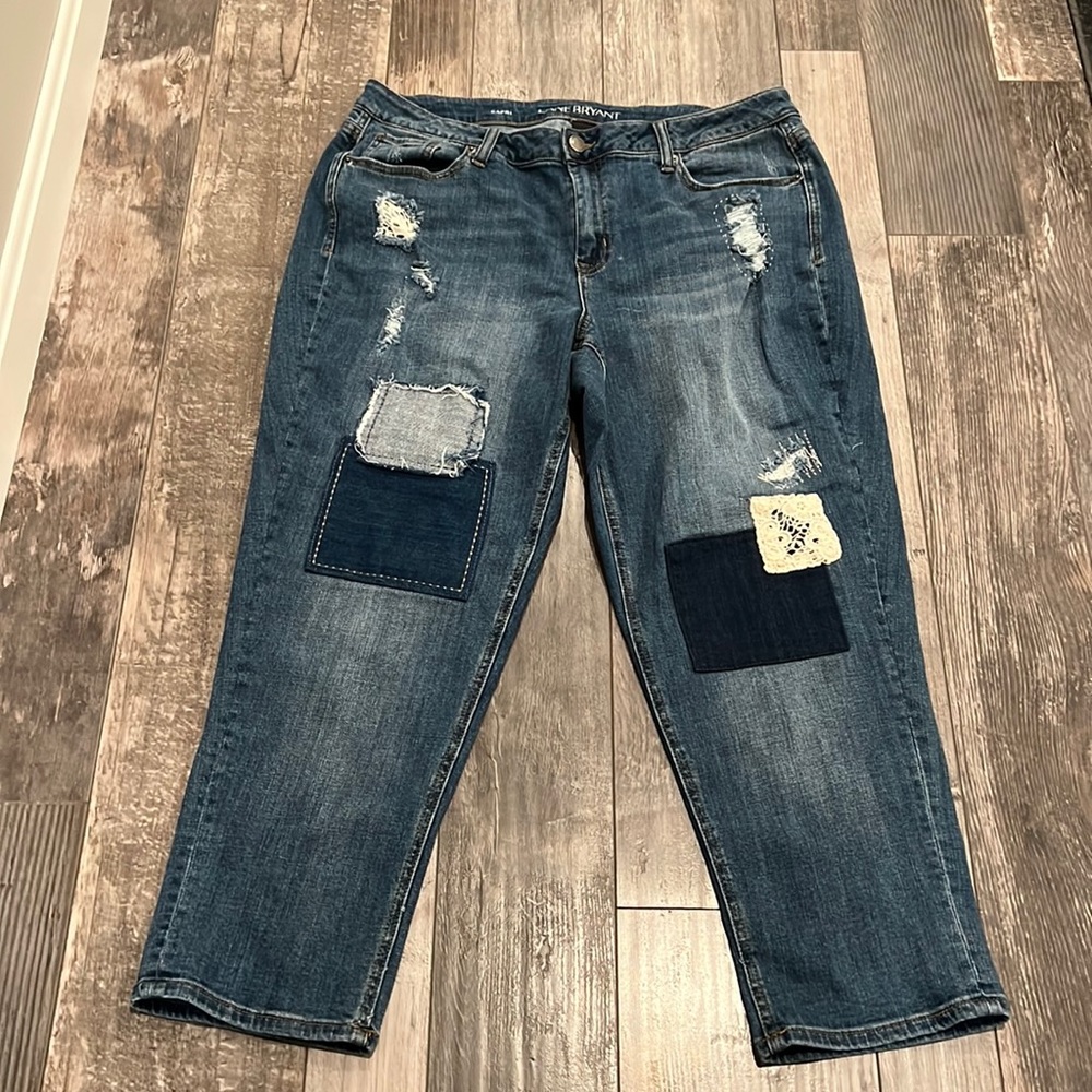 Lane Bryant denim capris 18